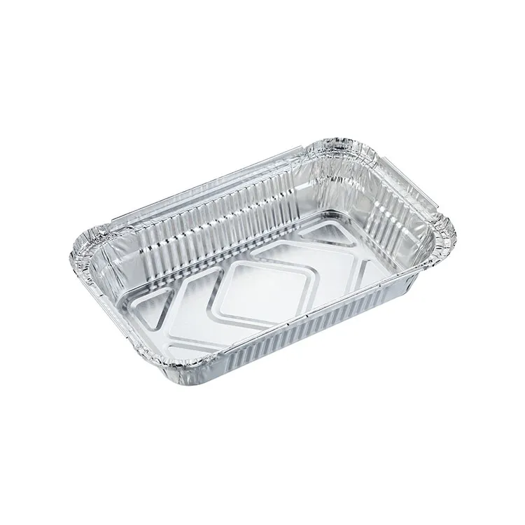 Contenants en papier d'aluminium avec couvercles