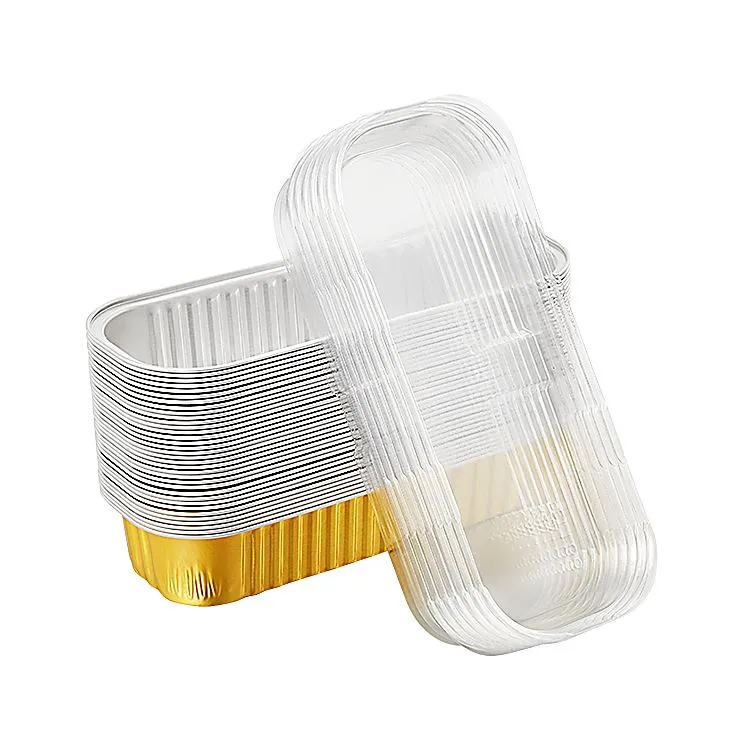 Casseroles en papier d'aluminium doré