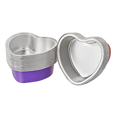 Moule à gâteau en forme de coeur jetable